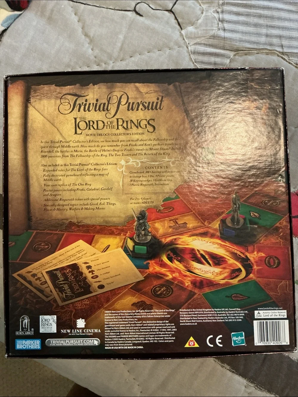 The Lord of the Rings Trivial Pursuit Collector's Edition - Brown/Gold